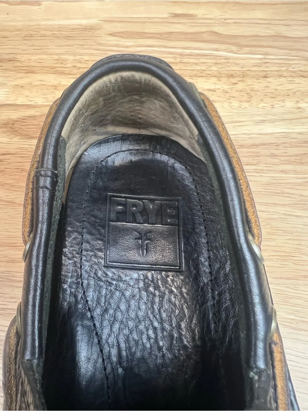 Frye Boat Shoes Size 8.5 Black Leather Loafers #Preppy #Loungewear